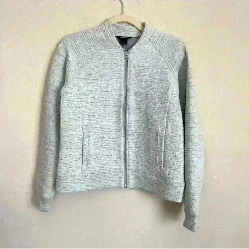 Club Monaco Gray Zip front jacket Sz S EUC